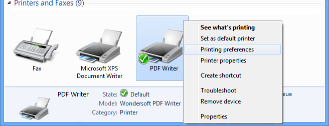 PDF Writer for 8, Windows